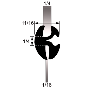 Windshield, Rear Window & Fixed Glass Seals Windshield / Rear Window / Fixed Glass Seal - 38-002W.