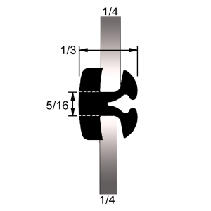 Windshield, Rear Window & Fixed Glass Seals Windshield / Rear Window / Fixed Glass Seal - 38-013W.