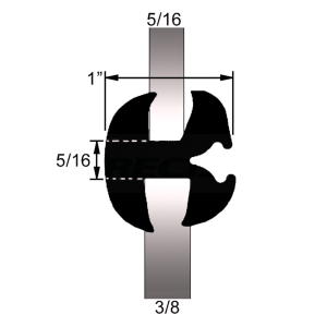 Windshield, Rear Window & Fixed Glass Seals Windshield / Rear Window / Fixed Glass Seal - 38-016W.
