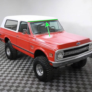 1969-72 Chevy Blazer & GMC Jimmy Restoration Parts Header Seal - #16-026T.