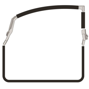 1984-88 Pontiac Fiero Restoration Parts Door Seal Kit - #12-486D.