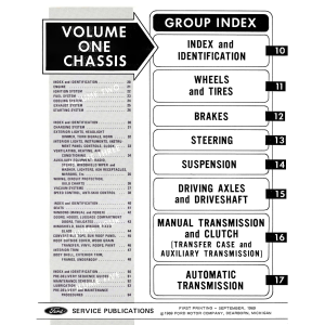 1970 Ford Car Shop Manual (5 volumes) - Part #DPRF-21-70SM.