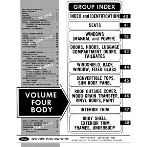 1970 Ford Car Shop Manual (5 volumes) - Part #DPRF-21-70SM.