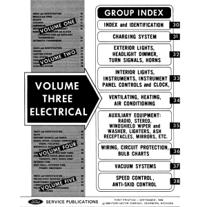 1970 Ford Car Shop Manual (5 volumes) - Part #DPRF-21-70SM.