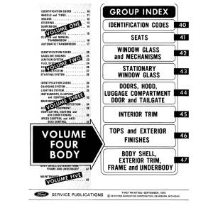 1971 Ford Car Shop Manual 5 Volumes - Part #DPRF-22-71SM.