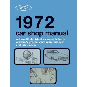 1972 Ford Car Shop Manual 5 Volumes - Part #DPRF-23-72SM.