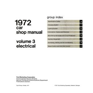1972 Ford Car Shop Manual 5 Volumes - Part #DPRF-23-72SM.