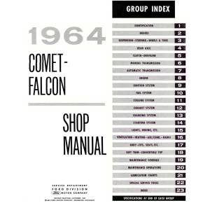 1964 Mercury Comet & Ford Mustang / Falcon / Ranchero Shop Manual - Part #DPRF-32-64SM.