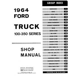 1964 Ford Truck Shop Manual - Part #DPRF-90-64TSM.