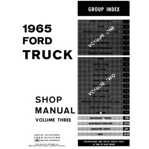 1965 Ford Truck Shop Manual (3 Volume Set) - Part #DPRF-91-65TSM.