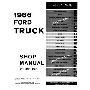 1966 Ford Truck Shop Manual (4 Volume Set) - Part #DPRF-92-66TSM.