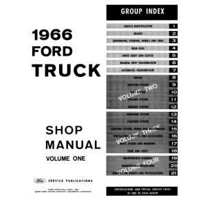 1966 Ford Truck Shop Manual (4 Volume Set) - Part #DPRF-92-66TSM.