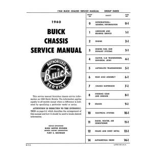 1960 Buick Shop Manual - Part #DPRGM-14-60SM.