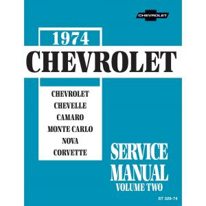 1974 Chevy Car Shop Manual - Part #DPRGM-155-74SM.