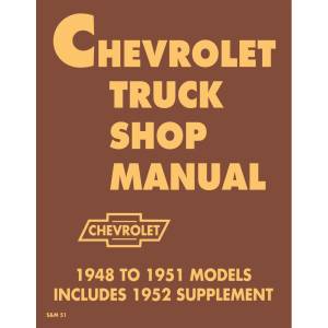 1948-53 Chevrolet Truck Shop Manual - Part #DPRGM-75-53TSM.