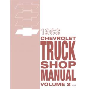 1963 Chevrolet Truck & Suburban Shop Manual - Part #DPRGM-81-63TSM.