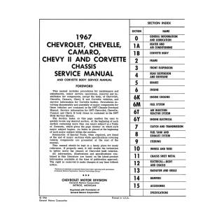 1967 Chevy Service Manual - Part #DPRGM-64-67SM.