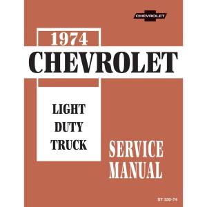 1974 Chevrolet Truck & Blazer Service Manual - Part #DPRGM-153-74TSM.