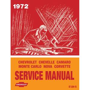 1972 Chevrolet Service Manual - Part #DPRGM-69-72SM.