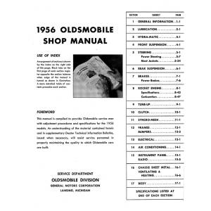 1956 Oldsmobile Shop Manual (Print) - Part #DPRGM-106-56SM.