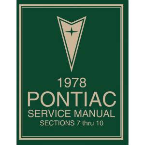 1978 Pontiac Service Manual - 2 Vol Set (Print) - Part #DPRGM-173-78SM.