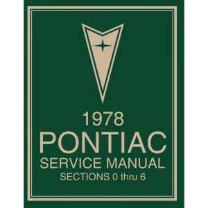 1978 Pontiac Service Manual - 2 Vol Set (Print) - Part #DPRGM-173-78SM.
