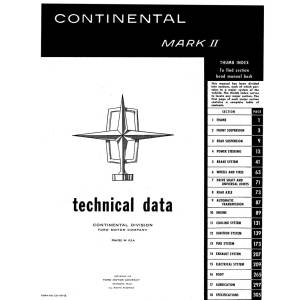 1956-57 Continental Mark II Manual (Print) - Part #DPRF-56-56SM-7187-II.
