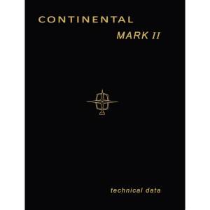 1956-57 Continental Mark II Manual (Print) - Part #DPRF-56-56SM-7187-II.