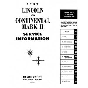 1956-57 Lincoln Maintenance Manual (Print) - Part #DPRF-56-56SM-6076.