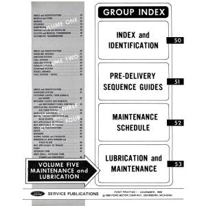1970 Ford Truck, Van & Bronco Shop Manual - 5 Volume (Print) - Part #DPRF-96-70TSM.