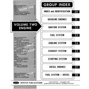 1970 Ford Truck, Van & Bronco Shop Manual - 5 Volume (Print) - Part #DPRF-96-70TSM.