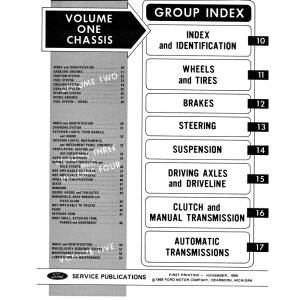 1970 Ford Truck, Van & Bronco Shop Manual - 5 Volume (Print) - Part #DPRF-96-70TSM.
